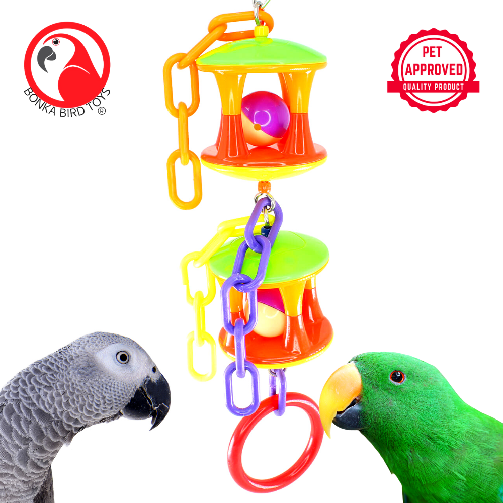 Bonka Bird Toys 2181: Colorful and Durable Parrot Play Toy - Ideal for Engaging Pet Birds - Bonka Bird Toys