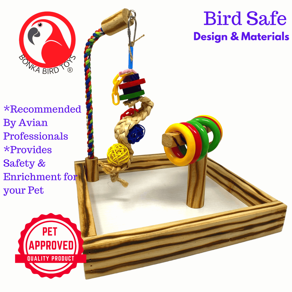 Wooden Playstand - PP99E - Bonka Bird Toys