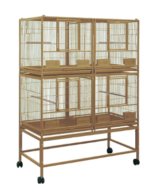 Kings Cages Superior Line SLFDD 4020 Stack Breeder Cages with Stand 40X20X53 - Bonka Bird Toys
