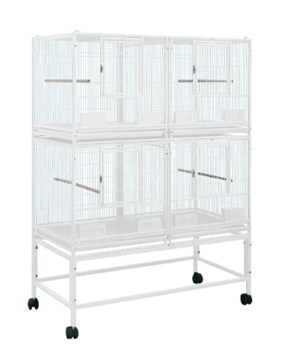 Kings Cages Superior Line SLFDD 4020 Stack Breeder Cages with Stand 40X20X53 - Bonka Bird Toys