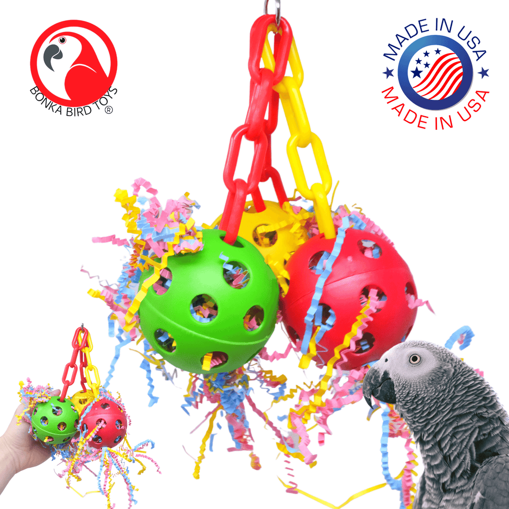 2433 Stuff Triple Chain Ball - Bonka Bird Toys