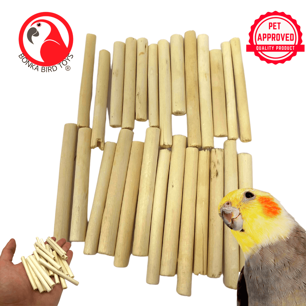 2943 PK24 2" Natural Jute Sticks - Bonka Bird Toys