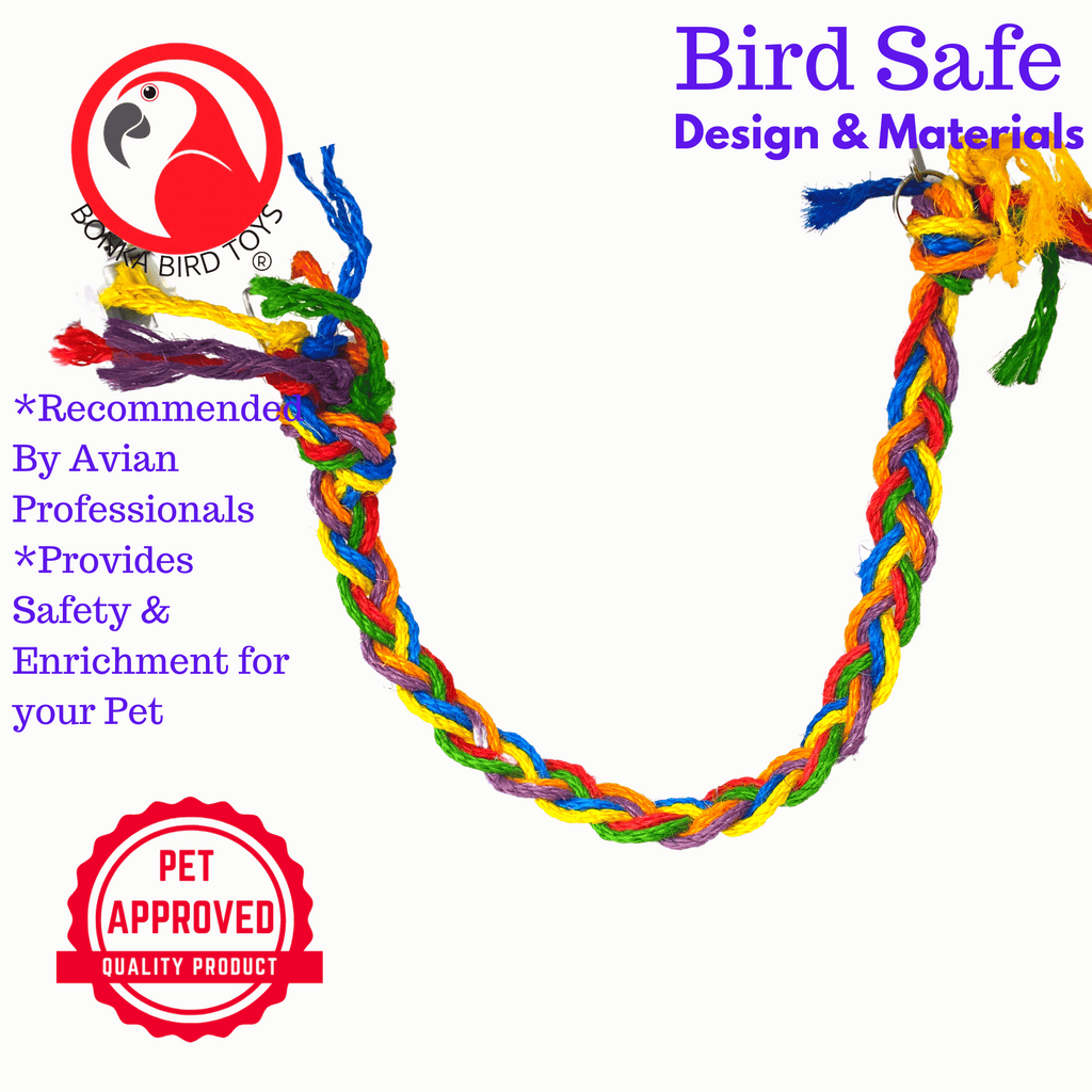 01156 Rainbow Rope Bridge - Bonka Bird Toys