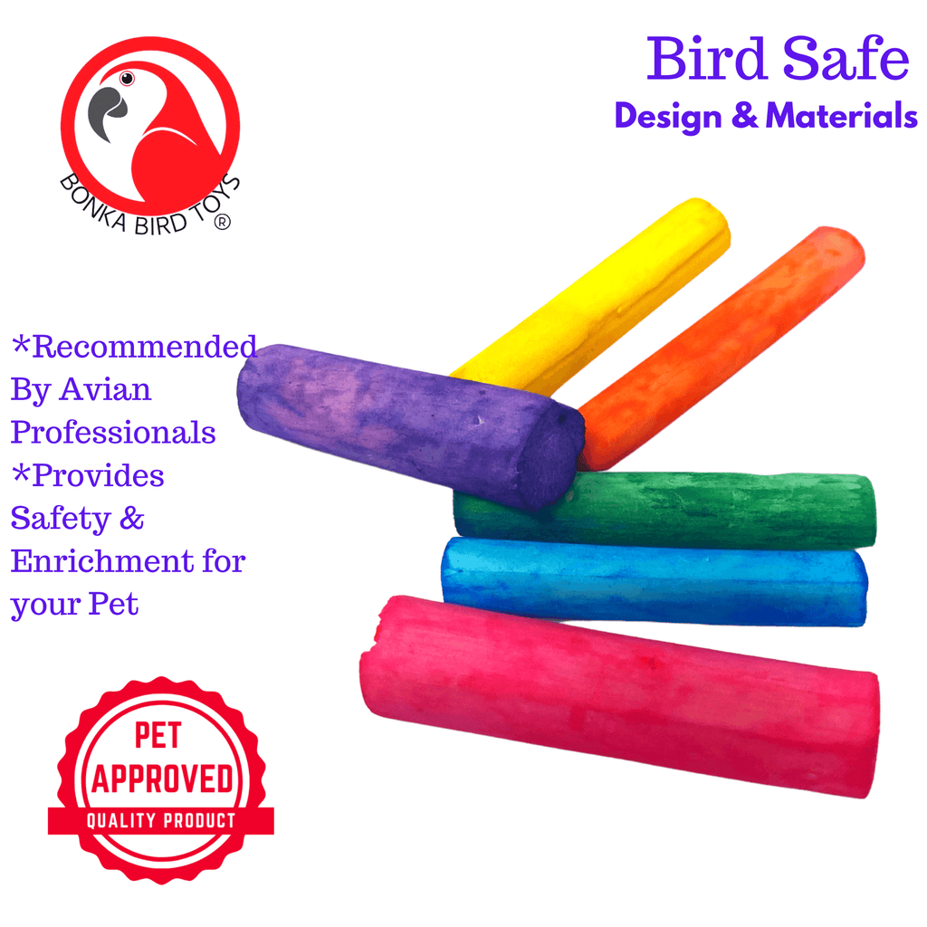 2935 Pk24 Mini Colored Sola Sticks - Bonka Bird Toys