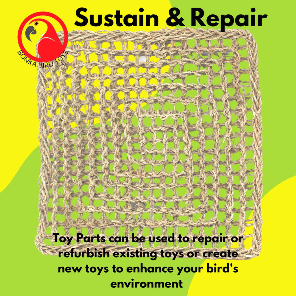 2833 Seagrass Mat 14" x 14" - Bonka Bird Toys